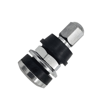 Tru-Flate VALVE STEMS Clamp-In Valve; 599IB; Chrome Plated; Single; Carded Packaging; High Performance 30-445