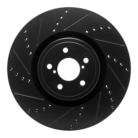 Dynamic Friction Co DFC Brake Rotor - Drilled and Slotted - Black 633-13014L