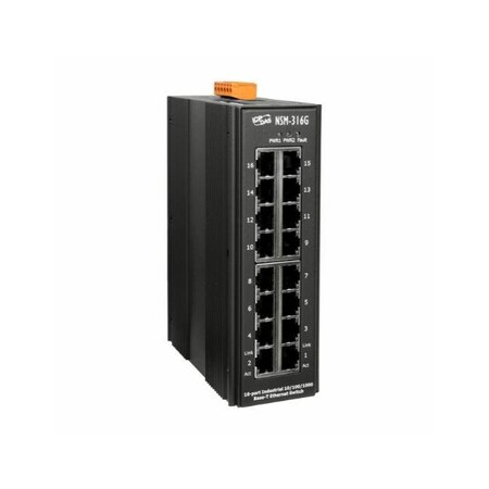 Icp Das 16-PORT GBE Ethernet Unmanaged Switch NSM-316G