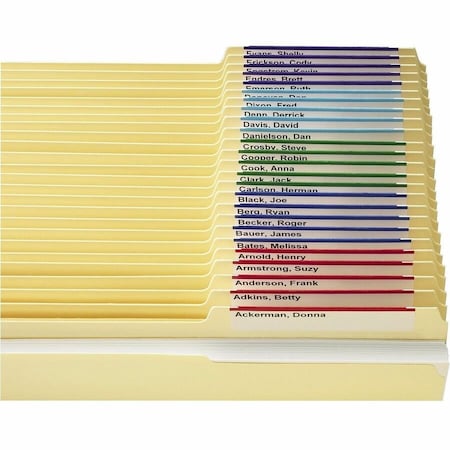 Smead Viewables Premium 3D hanging Folder Tabs and Labels, Assorted, 25PK SMD64905