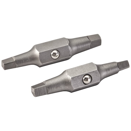 Klein Tools Replacement Bit No 1 Square & No 2 Square, PK2 32484