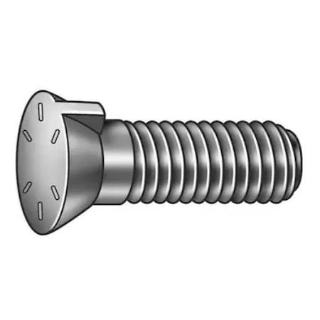 Zmg Fasteners Plus 3/8 - 16 X 2.5" #7 Head Bucket Tooth (Key) Plow Bolt Grade 8 Black Oxide ZMG58193