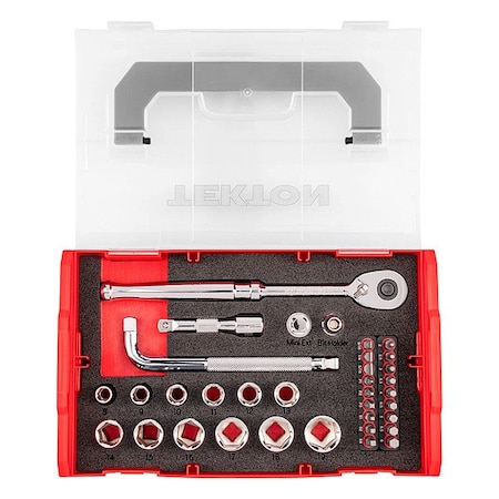 Tekton Socket Set, Steel, 35 Pieces SKT96200