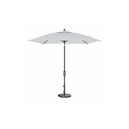 Treasure Garden 7.5 ft Square Patio Umbella, aluminum, fiberglass ribs, outdoor, port Mercury Stripe UM847SQ-09 7960 port Mercury Stripe