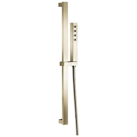 Delta Universal Showering Components H2Okinetic Single-Setting Slide Bar Hand Shower 51567-PN-PR