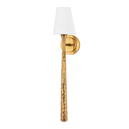 Corbett Lighting Greta 1 Light Wall Sconce 5.5 In. Vintage Brass 407-01-VB
