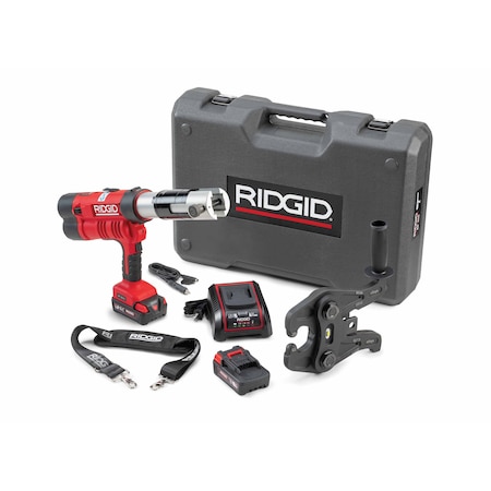Ridgid RP 342-XL Cordless Press Tool Kit With Z3 Actuator, No Rings/Jaws, 18V 65473