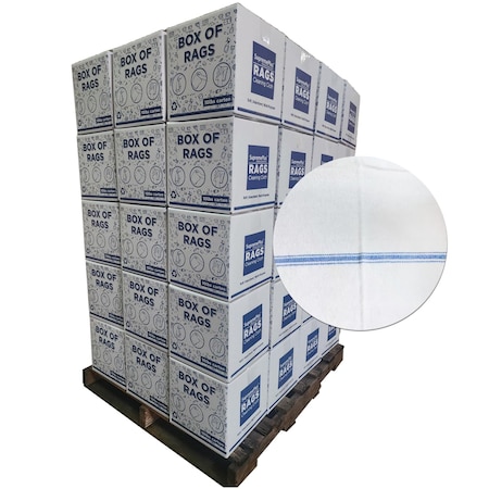 Supremeplus New Color Stripe Heavyweight Kitchen Towels, 720 lbs. Pallet, 72 x 10 lbs. Boxes, 72PK SP-2879
