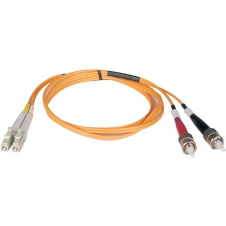 Eaton Tripp Lite Series Duplex Multimode 50/125 Fiber Patch Cable LC/ST, 2M 6 ft. N518-02M