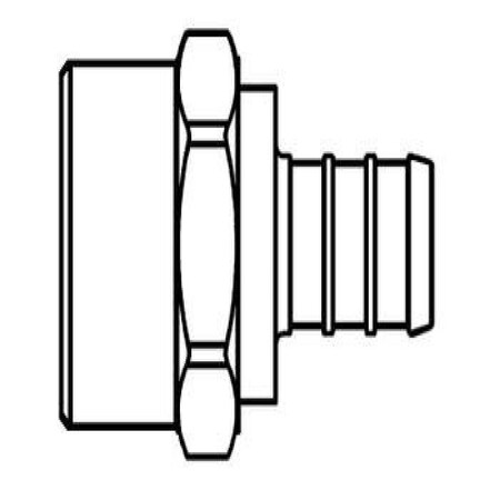 American Granby PEX FEM ADAPTER NL 3/4PX3/4FIP NLCBXFC44