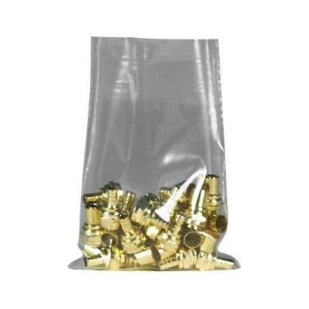 Zoro Select Open-Ended Bag, 2 mil, Clear, Twist Tie, 1000 PK PB405