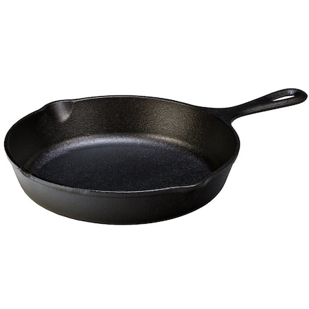 Lodge Seasoned Skillet, 9 in Dia, Iron, Black L6SK3