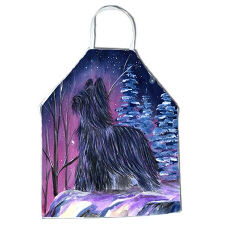 Carolines Treasures Starry Night Briard Apron - 27 x 31 in. SS8366APRON