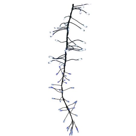 Celebrations LED Big Seed Cluster Blue/Pure White 250 ct Christmas Lights 10 ft. 15-02010A