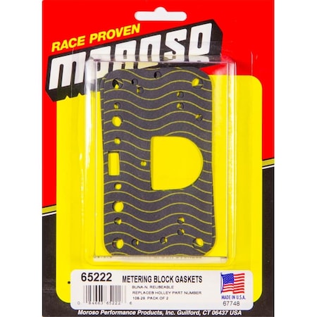 Moroso 65222 Neoprene Holley Metering Plate Gaskets MOR65222