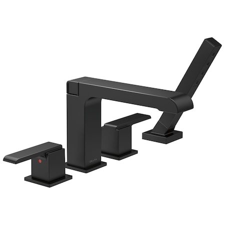 Delta Ara Roman Tub Trim with Hand Shower T4767-BL