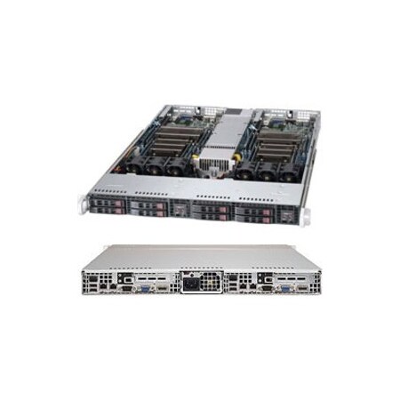 Supermicro SY-127TRTF SuperServer Two Node Dual LGA2011 1280W 1U RackmountServer SYS-1027TR-TFF