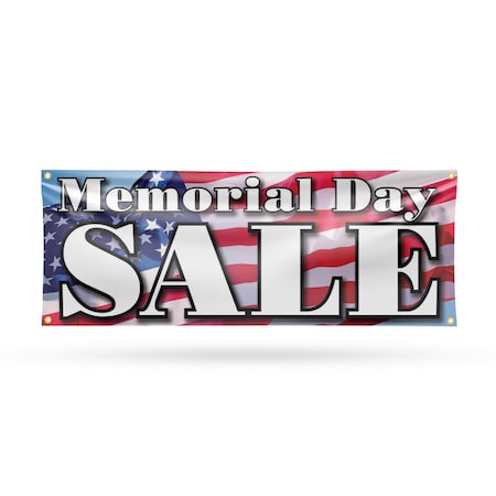Signmission Memorial Day Sale, 18 Inch x 48 Inch, Vinyl Banner B-30736