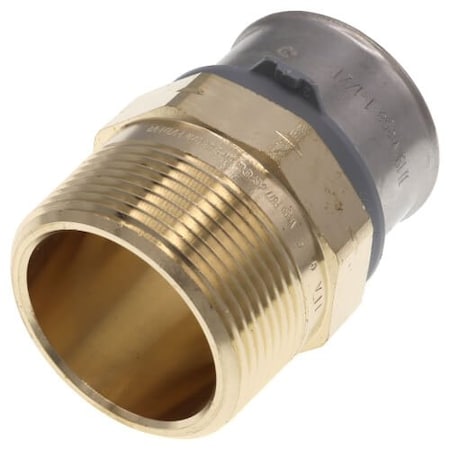 Viega PureFlow Press adapter P 1.5 MPT 1.5 bronze 90581