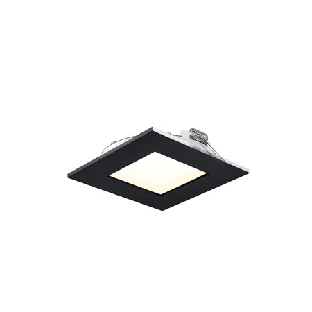 Dals Lighting Excel 4-Inch Square CCT LED Recessed Panel Light 5004SQ-CC-BK
