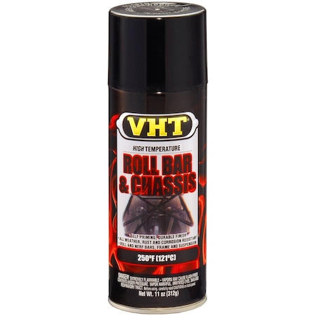 Vht Paint VHT Roll Bar and Chassis; Gloss Black; Aerosol Spray Can; 11 Ounce SP670