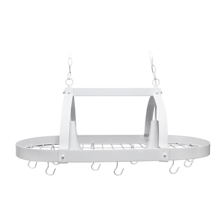 Homeroots White Kitchen Island Metal Ceiling Light 651663