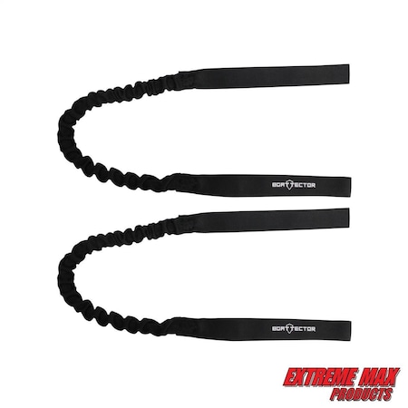 Extreme Max Extreme Max 3006.2553 BoatTector Nylon-Covered Bungee Dock Line with Looped Ends - 38”, Value 2-Pack 3006.2553