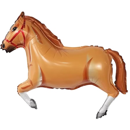 Loonballoon Farm Animals Balloons, 42 inch HORSE -BROWN LOON-LAB-LAB219-FM