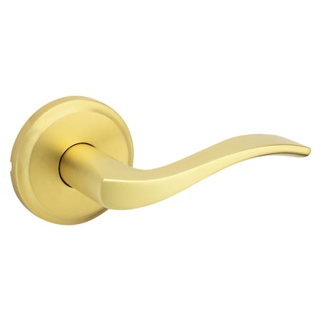 Kwikset Sedona Transitional Satin Brass Passage Lever Right or Left Handed 97201-002