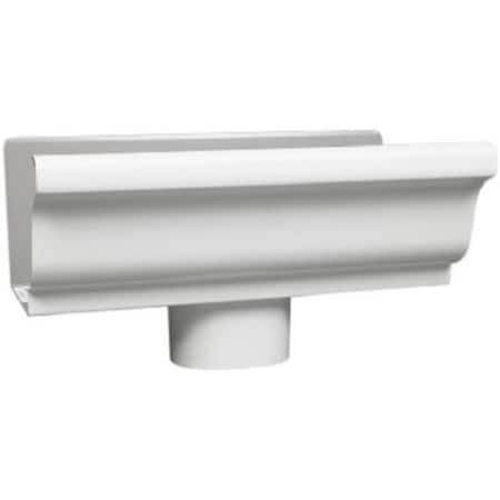 Amerimax Home Products 33010 5 in. White Galvanized End Drop 320457
