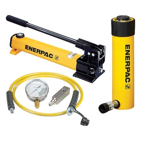 Enerpac Cylinder and Hand Pump Set, Single Acting SCR252H