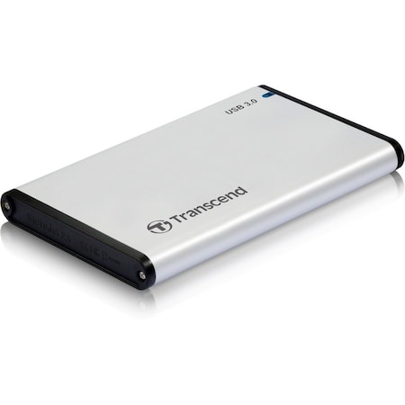 Transcend Information 0GB StoreJet S3 2.5 inch Aluminum housing enclosure USB 3.0 with One. Touch Auto-Backup feature TS0GSJ25S3
