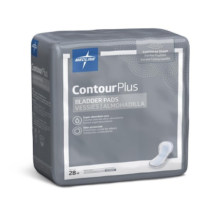 Medline ContourPlus Bladder Control Pad for Incontinence, Ultimate, 8in x 17in, 168PK BCPE03
