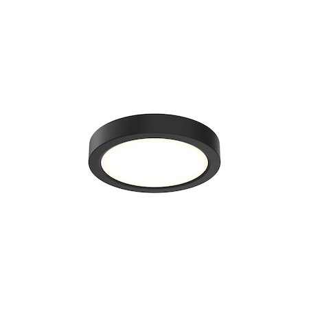 Dals Lighting Delta 6'' Square Indoor/Outdoor LED Flush Mount 120/277/347V, Black CFLEDR06-CC-V-BK