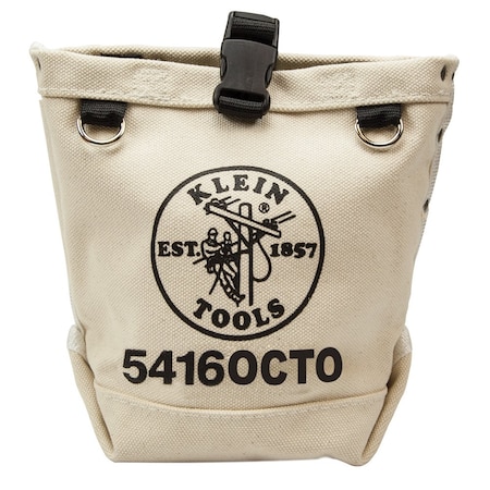 Klein Tools Bag/Tote, Canvas Bag with Connection Points, #4 Canvas 5416OCTO