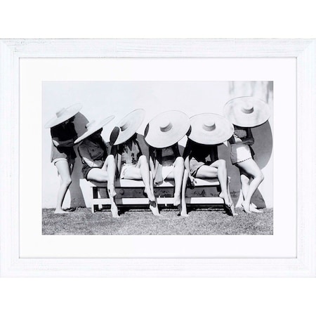 Homeroots Fill to the Brim Framed Art White Picture Frame Print Wall Art 416321