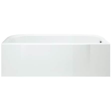 Sterling Accord Series Bathtub, 34 gal Capacity, 60 in L, 30 in W, 18 in H, Alcove Installation, White 71141120-0
