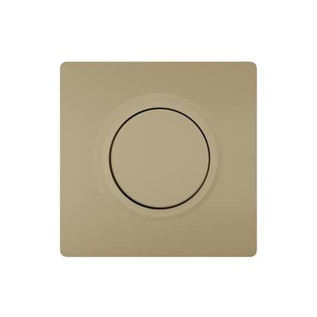 Siemens Style Cover plate for dimmer with rotary knob 68x 68 mm malt gold 5TC8912-0MG