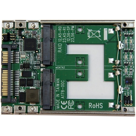 Startech.Com Dual mSATA SSD to 2.5 SATA RAID Adapter 25SAT22MSAT