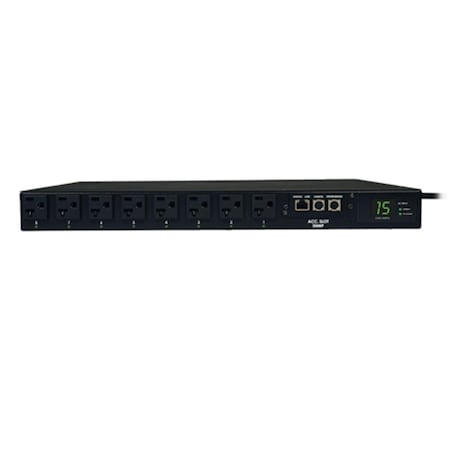 Doomsday Metered 15A PDU - 8 x NEMA 5-15R - 1.8kVA - 1U Rack-mountable Zero-U Vertical Rackmount DO526330