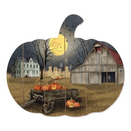 Homeroots Spooky Harvest Moon 2 Unframed Print Kitchen Wall Art 416041