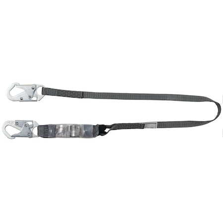 Msa Safety V-Series Lanyard, 3 ft. Length, Snap Hook, Steel, 1 Leg(s), 310 lb. Weight Capacity 10193124