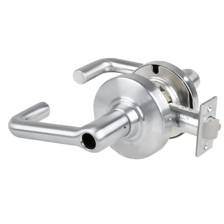 Schlage Grade 1 Electrified Cyl Lock, Storeroom Function, Tubular Lever, Less Cylinder, Satin Chrome ND80LDEU TLR 626 RX