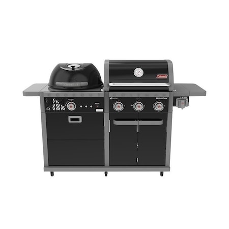 Coleman DUEL FUEL 3 BNR&CHRCL KTL GRLL RV-601BBQ