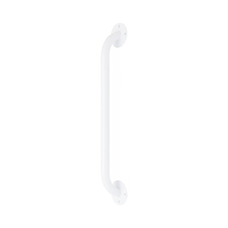 Medline White Enamel Wall Grab Bar, 18in Long, 300 lb. Weight Capacity G5-018WRX1