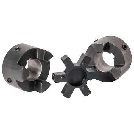 Masterdrive Jaw Coupling Hub, .625'' Bore, Finished Bore with Keyway and Set Screws L075-5/8