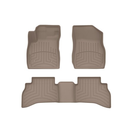 Weathertech Tan, Front and Rear FloorLiner HP 451617-1-3IM