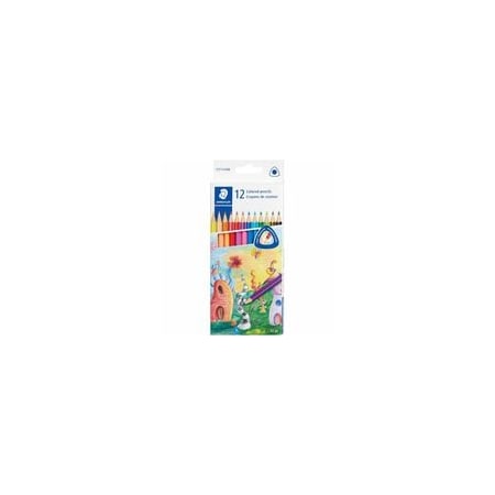 Staedtler Triangular Colored Pencils, 2HB, 6PK 177C12