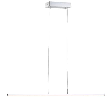 Jonathan Y Conley 39.5" Dimmable Adjustable Integrated LED Metal Linear Pendant, Chrome JYL7023A