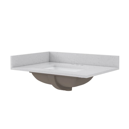 Craft And Main Quartz Vanity Top, 31x22 in QZ31224CVR